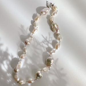 oyster baroque  pearl random ネックレス