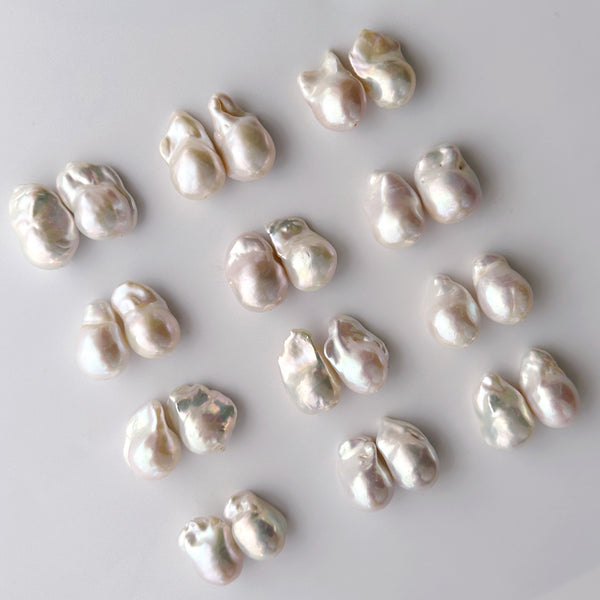 No.10 oyster baroque  pearl long weddingピアス　イヤリング - hikari pearl.