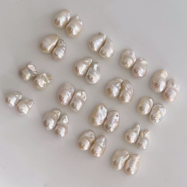 special coin oyster baroque  pearl weddingピアス　イヤリング - hikari pearl.