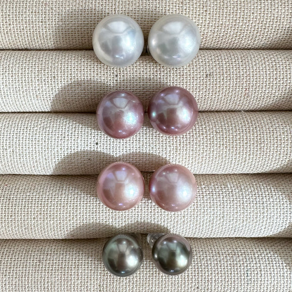 一点もの　k18 pink  pearl 13mm  purple