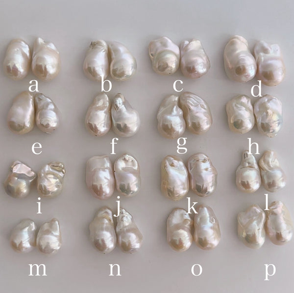 asymmetry silver petal oyster baroque  pearl ピアス　イヤリング - hikari pearl.
