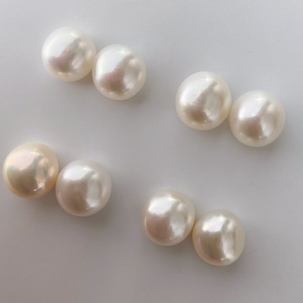 oval kobore 11mm nudeピアス　イヤリング - hikari pearl.