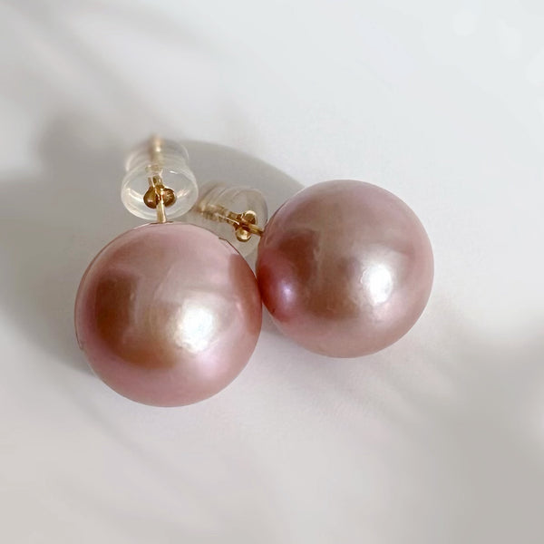 一点もの　k18  pink  pearl 13mm SAKURA