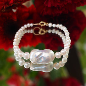 Gradation  pearl  bracelet ブレスレット - hikari pearl.