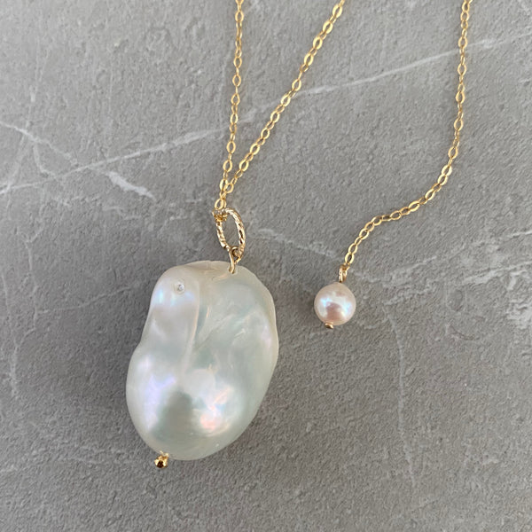 14kgf  special baroque   pearl long necklace ネックレス - hikari pearl.