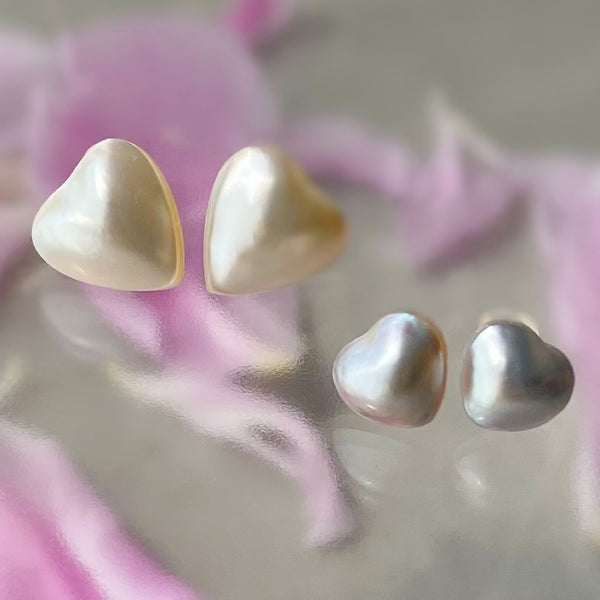 coeur motif  pearl nudeピアス　イヤリング - hikari pearl.