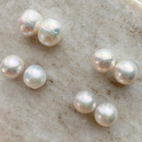 14kgf  fresh water  pearl nudeピアス　イヤリング - hikari pearl.