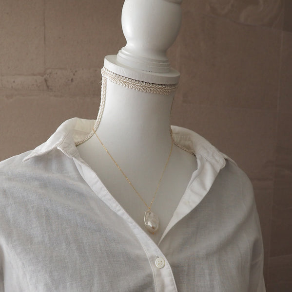 14kgf  special baroque   pearl long necklace ネックレス - hikari pearl.