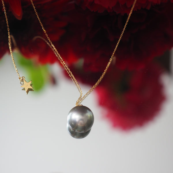 k18 Tahiti  pearl necklace ネックレス - hikari pearl.