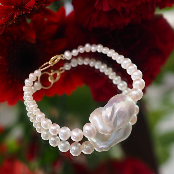Gradation  pearl  bracelet ブレスレット - hikari pearl.