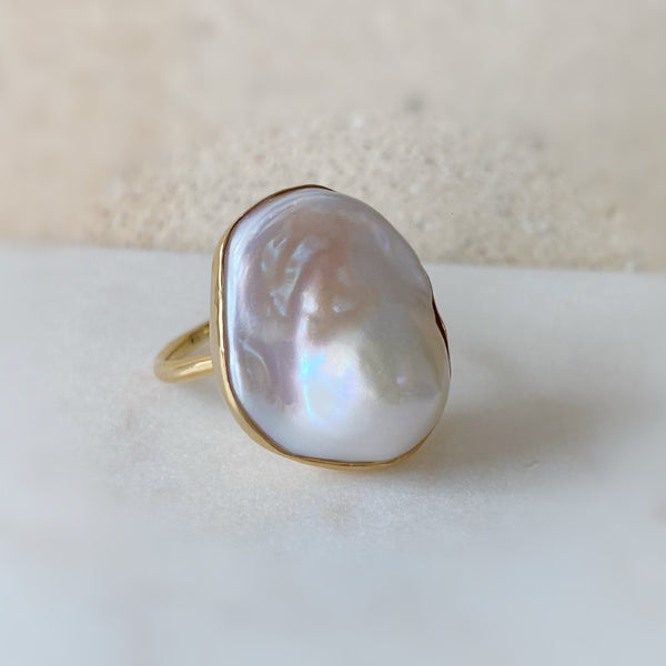 oyster baroque ring No.12 - hikari pearl.