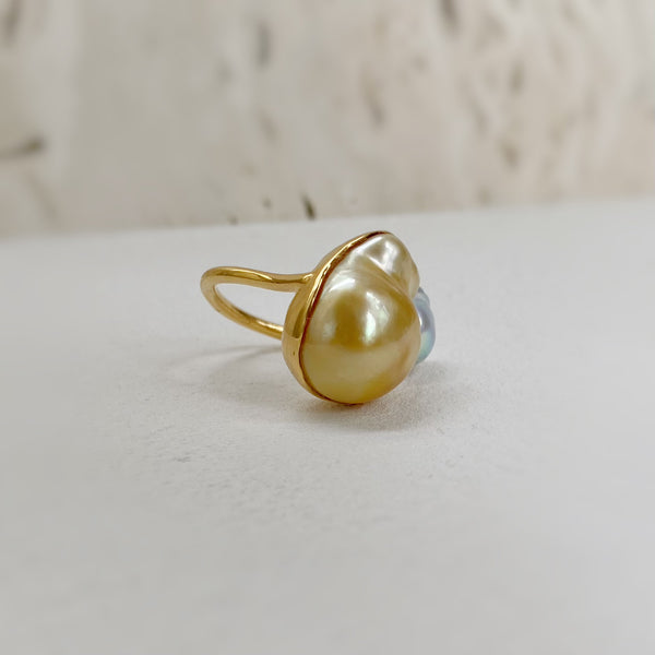 一点もの　south sea natural akoya pearl ring No.30 - hikari pearl.