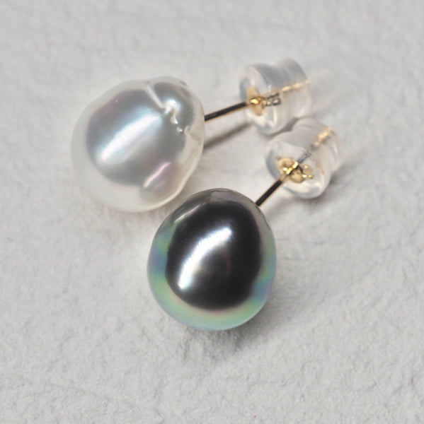 Tahiti pearl South Sea pearl  by color ピアス - hikari pearl.