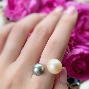 一点もの　south sea pearl Tahiti    pearl  ring No.18 - hikari pearl.