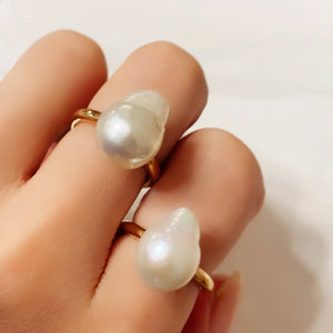drop  pearl ring セミオーダー - hikari pearl.