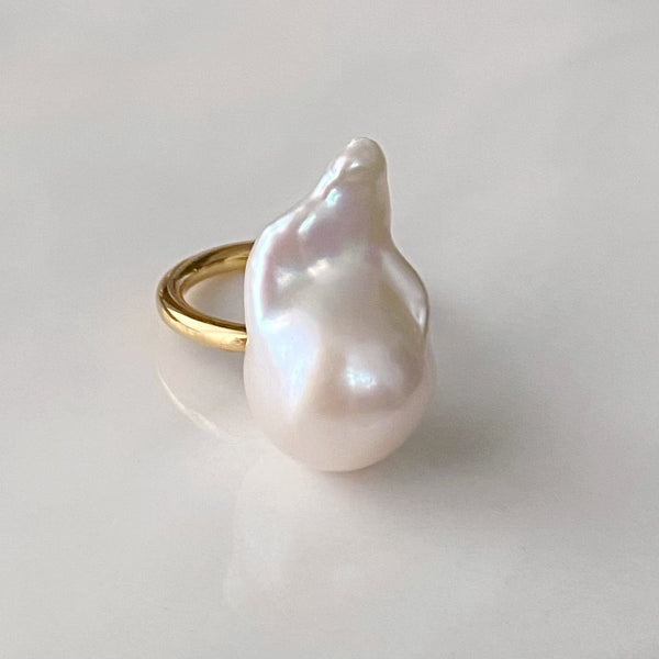 oyster baroque pearl ring セミオーダー