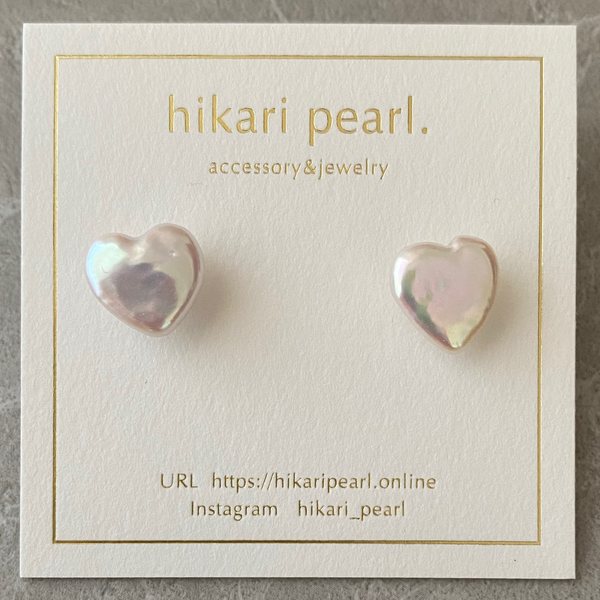 cœur motif Brillant ピアス　イヤリング - hikari pearl.