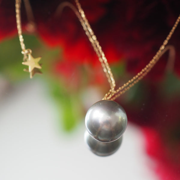 k18 Tahiti  pearl necklace ネックレス - hikari pearl.