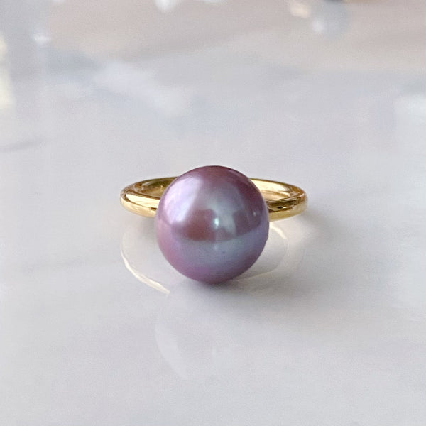 natural color  pearl ring セミオーダー - hikari pearl.