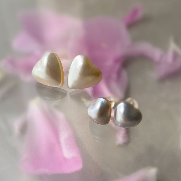 coeur motif  pearl nudeピアス　イヤリング - hikari pearl.