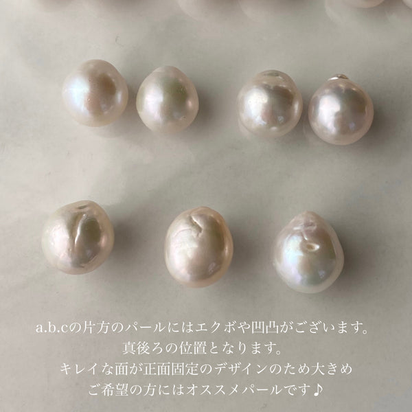 k18  teardrop   nudeピアス　 - hikari pearl.