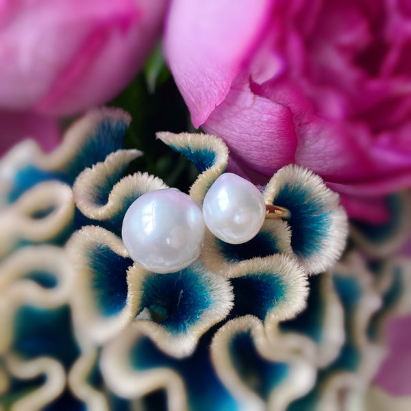 South Sea  double   pearl ring No.17 - hikari pearl.