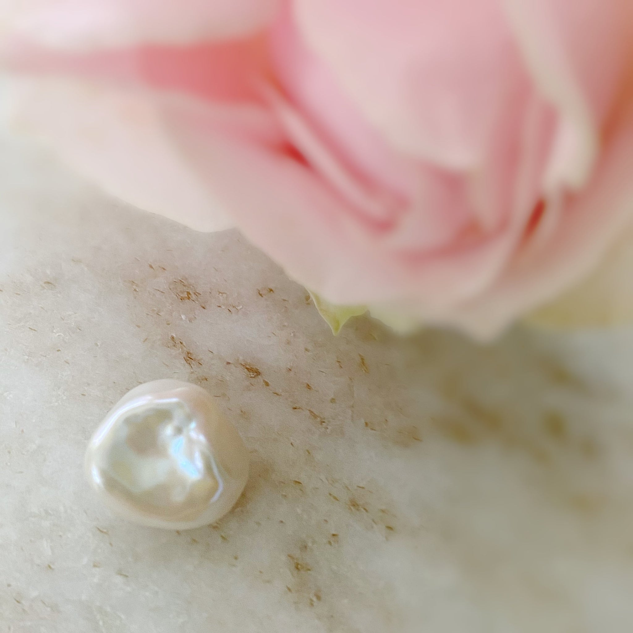 一点もの　petal  pearl ring  No.11 - hikari pearl.